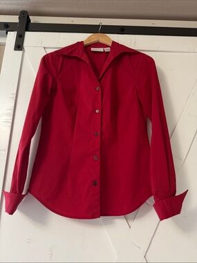 Worthington Classic Red Button-Down Shirt